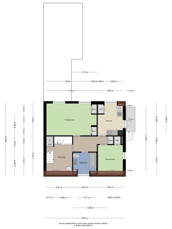 Floorplan - Baroniestraat 5, 5281 JB Boxtel